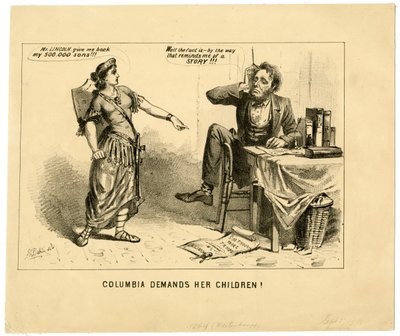 Columbia réclame ses enfants, 1864 - Joseph E. Baker