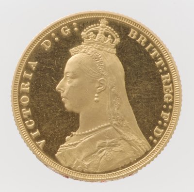 Souverain de preuve de la tête du jubilé de la reine Victoria - Joseph Edgar Boehm