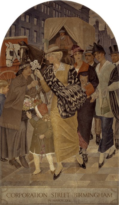 Rue Corporation, Birmingham en mars 1914 - Joseph Edward Southall