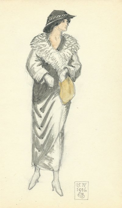 Dame à la mode, 15.IV.1916, 1916 - Joseph Edward Southall