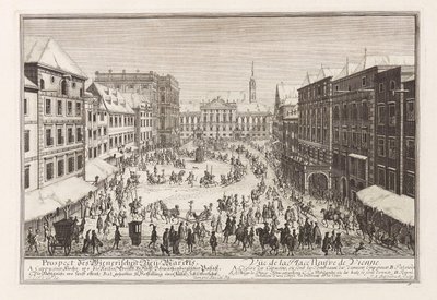 Vienne Neuer Markt, 1719 - Joseph Emanuel Fischer von Erlach