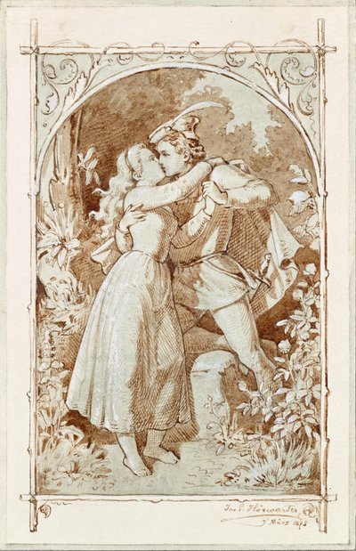 Le baiser - Joseph Eugen Hörwarter