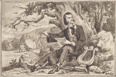 Les arts : poète, lyre, peintre - Joseph Eugen Hörwarter