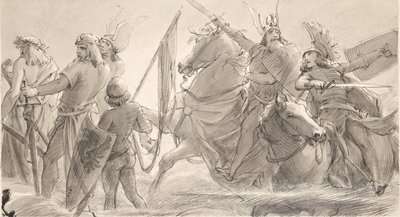Les Germains partent au combat - Joseph Eugen Hörwarter