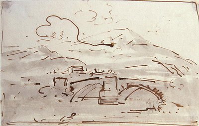 Paysage avec un pont - Joseph Farington