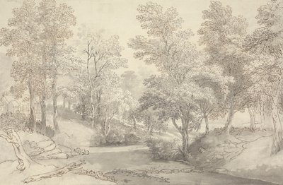 Pierres de gué sur la rivière Duddon, Lake District - Joseph Farington