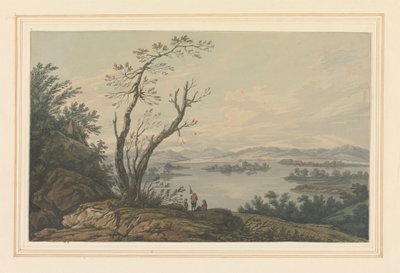 Vue à travers Windermere regardant vers la grande île - Joseph Farington