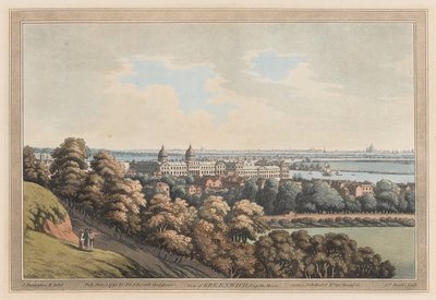 Vue de Greenwich et de la rivière - Joseph Farington