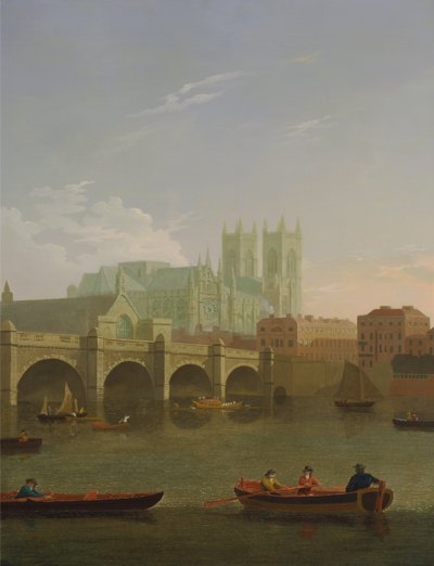 Abbaye et pont de Westminster - Joseph Farington