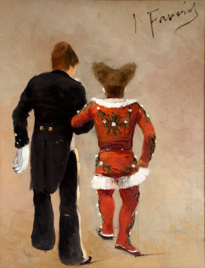 Deux clowns, vers 1885 - Joseph Faverot
