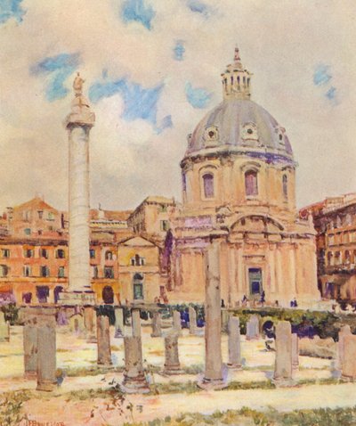 Rome: Le Forum de Trajan - Joseph Felix Bouchor