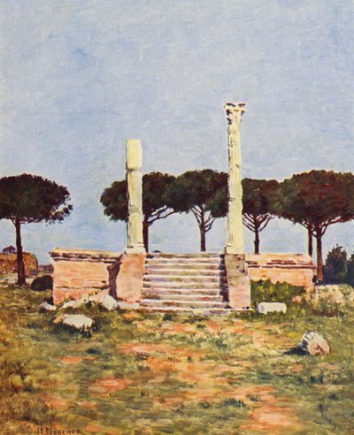 Rome : Ostie, Place des Corporations - Joseph Felix Bouchor
