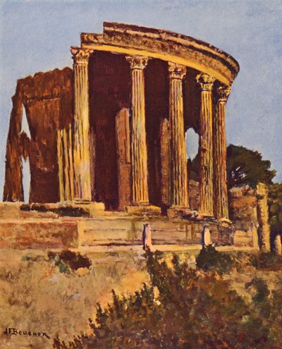 Rome: Tivoli, Le temple de la Sibylle - Joseph Felix Bouchor