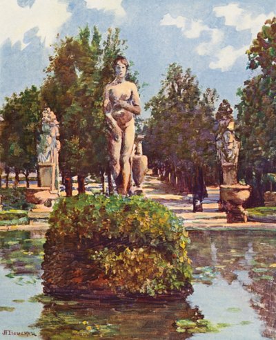 Rome : Villa Borghese, La Vénus de la grande vasque - Joseph Felix Bouchor