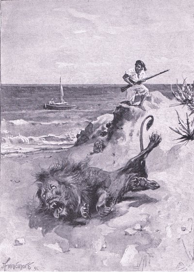 Il luttait pour sa vie (lithographie) - Joseph Finnemore
