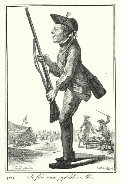 Je fais de mon mieux, monsieur (gravure) - Joseph Franz von (after) Goez