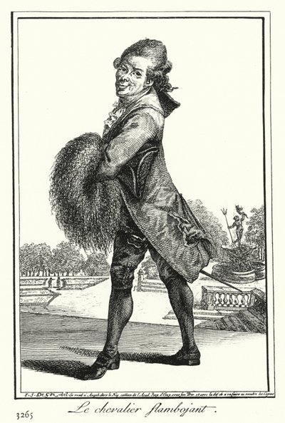 Le chevalier flamboyant (gravure) - Joseph Franz von (after) Goez