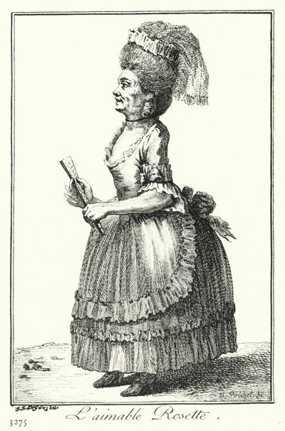 La belle Rosette (gravure) - Joseph Franz von (after) Goez