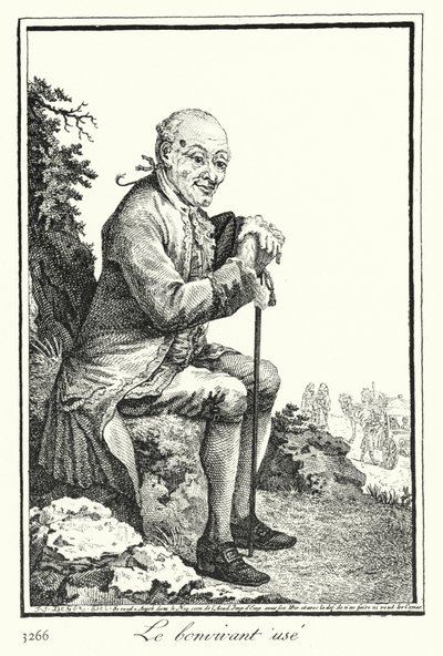 Le Bon Viveur épuisé - Joseph Franz von (after) Goez
