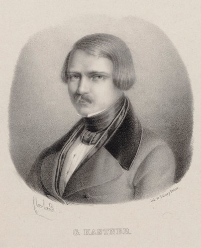 Portrait du compositeur Jean-Georges Kastner 1810-1867 - Joseph Frédéric Flaxland