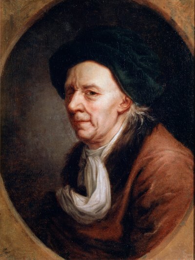 Portrait du mathématicien Leonhard Euler, 1707-1783, peinture allemande du XVIIIe siècle - Joseph Friedrich August Darbes