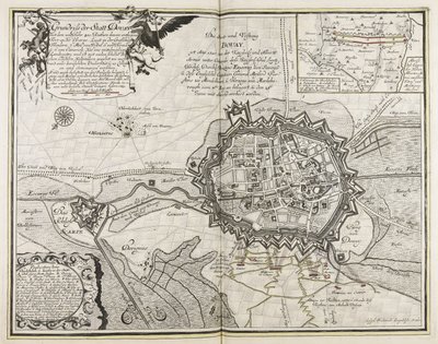 Plan de la ville de Douay avec son fort sur l