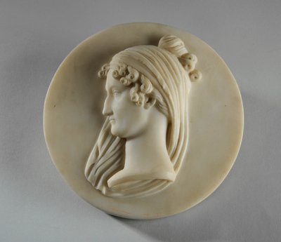 Portrait en médaillon de Mme Elizabeth Allan - Joseph Gott