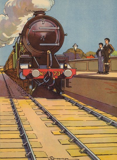 "Un mile par minute !" (lithographie en couleur) - Joseph Greenup