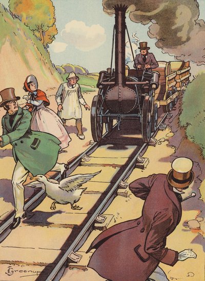 Une locomotive ancienne - Joseph Greenup