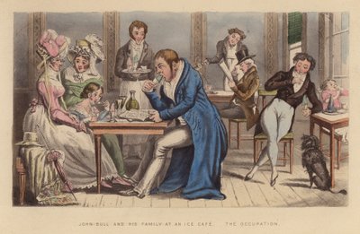 John Bull et sa famille dans un café de glace - Joseph Grego