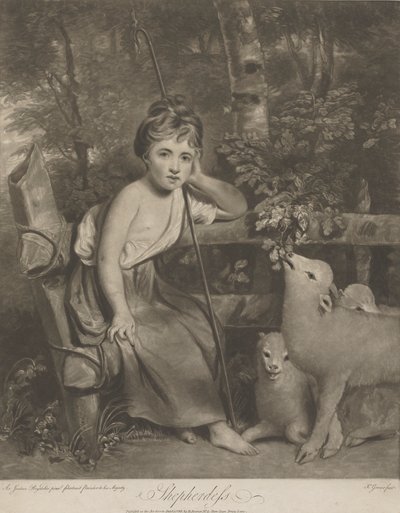 Bergère (Mlle Mary Palmer en jeune bergère) - Joseph Grozer