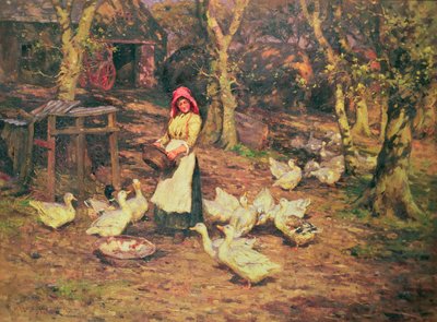 Nourrir les canards - Joseph Harold Swanwick