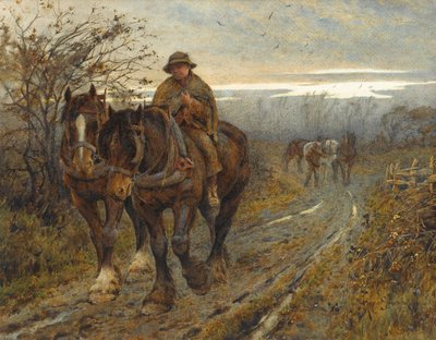 Bêtes fatiguées revenant de la charrue, 1894 - Joseph Harold Swanwick