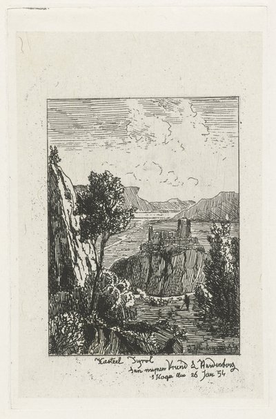 Château sur un rocher - Joseph Hartogensis