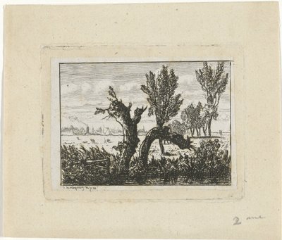 Paysage avec saules têtards (Paysage à Oosterbeek) - Joseph Hartogensis