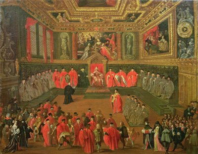 Audience avec le Doge au Collège du Palais Ducal - Joseph Heintz