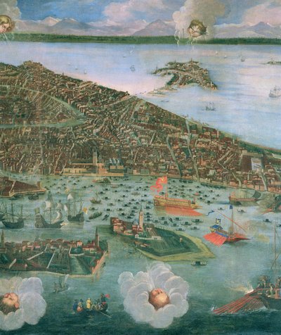 Vue aérienne de Venise (détail) - Joseph Heintz der Jüngere
