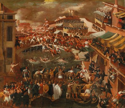 Ponte dei Pugni à Venise - Joseph Heintz the Younger