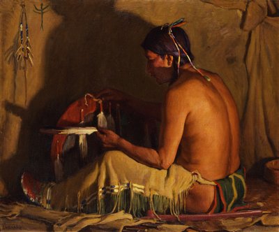 Lueur du feu - Joseph Henry Sharp