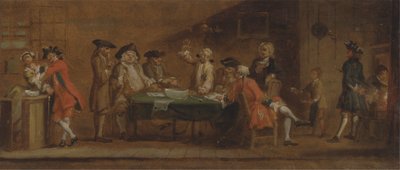 Personnages dans une taverne ou un café - Joseph Highmore