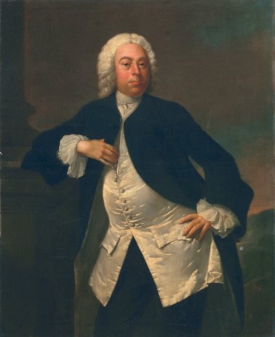 Homme en gilet de soie blanche, vers 1745-50 - Joseph Highmore