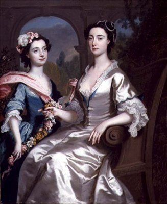 Mme Elizabeth Birch et sa fille, 1741 - Joseph Highmore