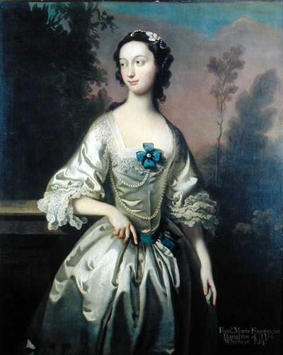 Portrait de Frances Maria Fountayne - Joseph Highmore