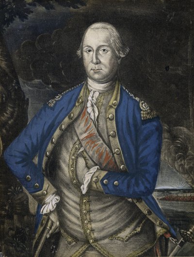 Son Excellence George Washington Esquire, pub. 1776 (gravure coloriée à la main) - Joseph Hillier