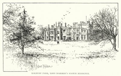 Parc de Dalmeny, résidence écossaise de Lord Rosebery - Joseph Holland Tringham