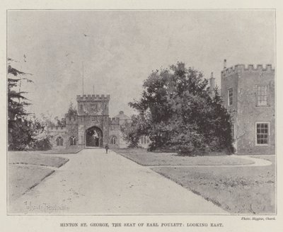 Hinton St George, la résidence du comte Poulett, vue vers l