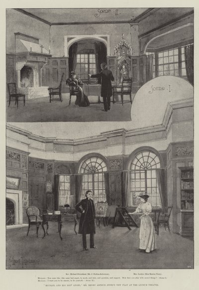 Michael et son ange perdu, nouvelle pièce de M. Henry Arthur Jones au Lyceum Theatre - Joseph Holland Tringham