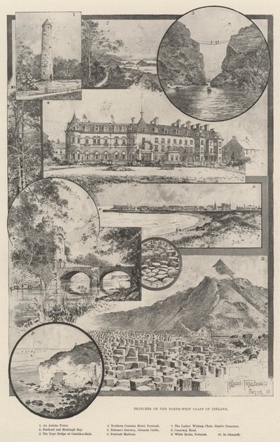 Croquis sur la côte nord-ouest de l