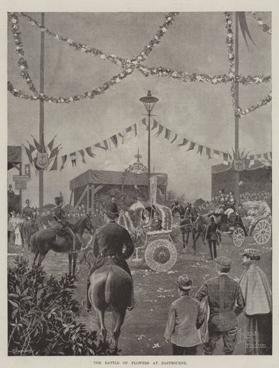 La bataille des fleurs à Eastbourne - Joseph Holland Tringham