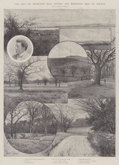Le don du domaine de Rivington Hall et de Rivington Pike à Bolton - Joseph Holland Tringham